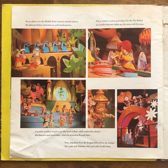 Walt Disney It’s A Small World Album Cover Story Book Insert - Picture 11 of 14